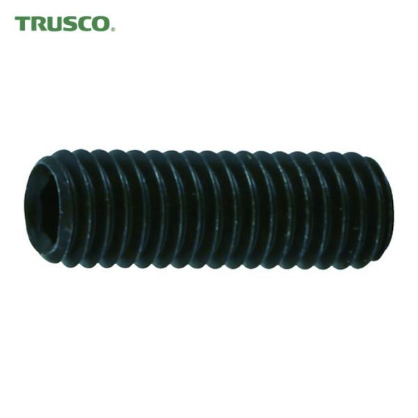 トラスコ TRUSCO イモネジ 六角穴付止めねじ 平先 黒染め M5×20 40本入 (1Pk) ...