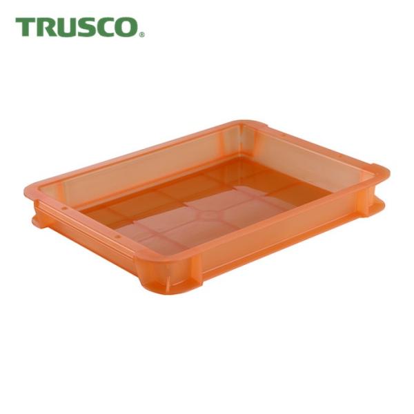 トラスコ TRUSCO スケルトンカラーコンテナ 3L オレンジ (1個) TSK-3OR