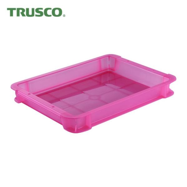 トラスコ TRUSCO スケルトンカラーコンテナ 3L 赤 (1個) TSK-3R