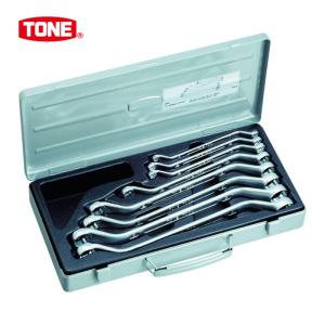 TONE（トネ） ロング両口めがねレンチセット(45°) 8点セット 3.7kg