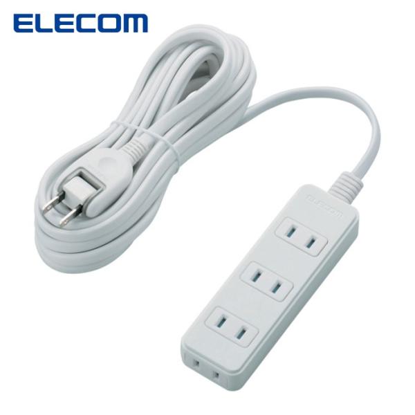 エレコム ELECOM T-KST02-22450WH 電源タップ(雷ガード・ほこりシャッター) 4...