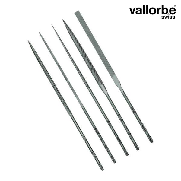 Vallorbe バローベ LA-ST-200-0 精密ニードルヤスリ 5種セット 200mm #0...