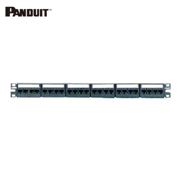 パンドウイット PANDUIT CPPKL6G24WBL カテゴリ6モジュラーパッチパネルキット 4...