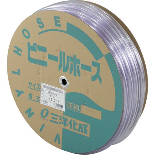 サンヨー 透明ホース12×15 50mドラム巻 (1巻) 品番：TM-1215D50T
