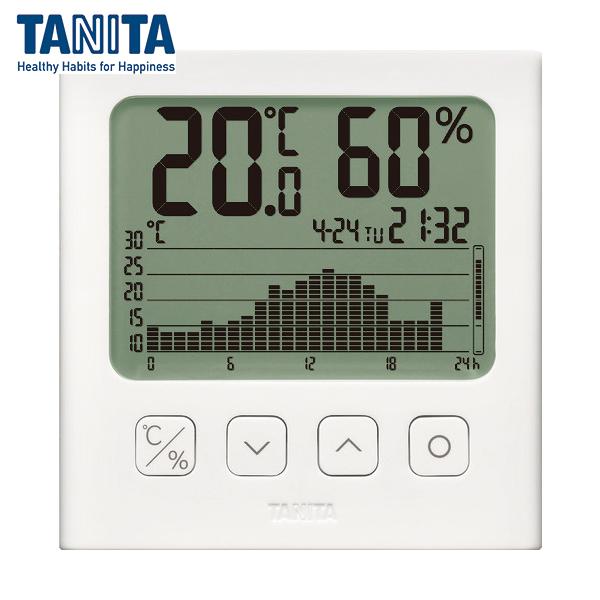 TANITA(タニタ) グラフ付きデジタル温湿度計 白色 (1台) 品番：TT-581