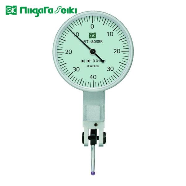SK 新潟精機 WTI-8038R ダイヤルインジケータ 測定範囲0-0.8mm 最小表示0.01m...
