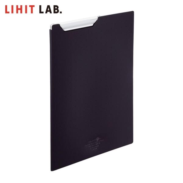 LIHIT LAB. A4クリップファイル 黒 (1冊) F5067-24