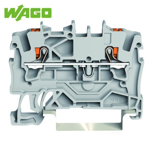 ワゴ WAGO プッシュボタン操作タイプ スプリング式中継端子台2201シリーズ2線式用 (1個) ...