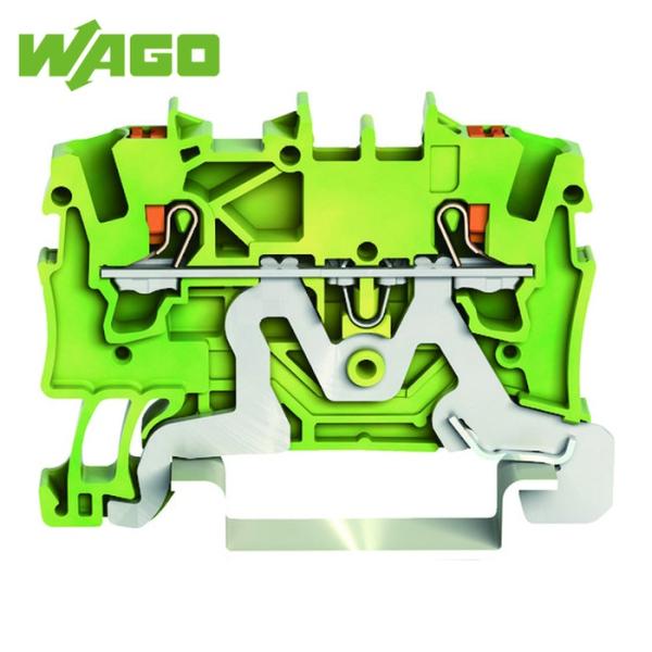 ワゴ WAGO プッシュボタン操作タイプ スプリング式アース端子台2201シリーズ2線式用 (1個)...