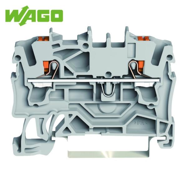 ワゴ WAGO プッシュボタン操作タイプ スプリング式中継端子台2202シリーズ2線式用 (1個) ...