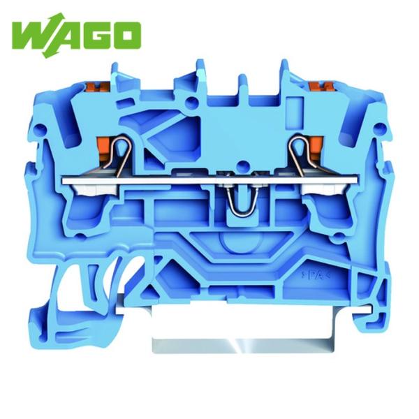 ワゴ WAGO プッシュボタン操作タイプ スプリング式中継端子台2202シリーズ2線式用 (1個) ...