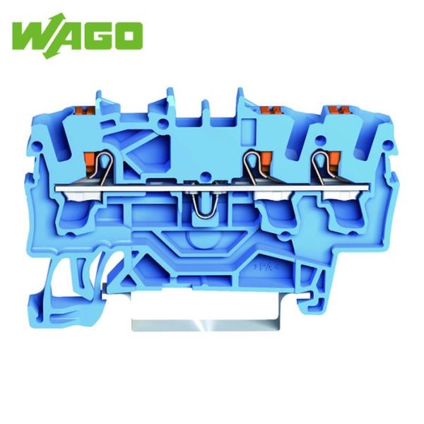 ワゴ WAGO プッシュボタン操作タイプ スプリング式中継端子台2202シリーズ3線式用 (1個) ...