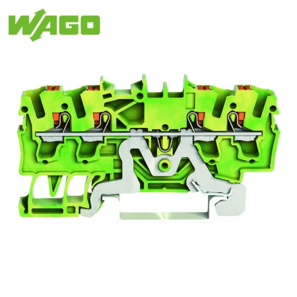 ワゴ WAGO プッシュボタン操作タイプ スプリング式中継端子台2202シリーズ4線式用 (1個) ...
