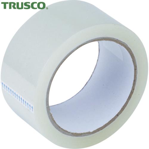 TRUSCO(トラスコ) 手で切れる静音透明梱包用OPPテープ 0.055x48mmx50m (1巻...