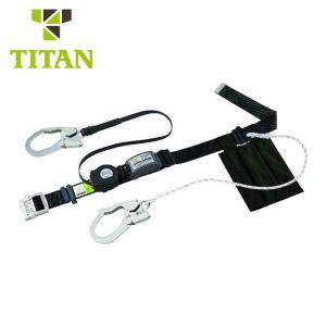 ツヨロン　胴ベルト型墜落制止用器具　ツーウェイリトラ　黒　Ｍ　ロック機能付き 藤井電工 ツヨロン 胴ベルト型墜落制止用器具 巻取タイプ ロック付き