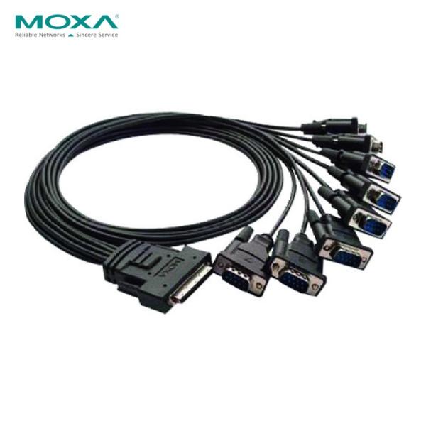 MOXA CBL-M68M9X8-BK-100 DB68オス/DB9オス×8 ケーブル 100cm ...