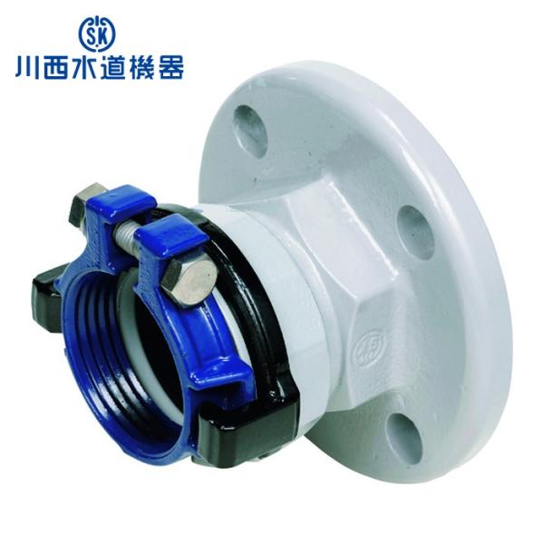 SKカワニシ SKXFSJIS10KV50 塩ビ管用継手 SKXフランジ付ソケット(10KF)V50...