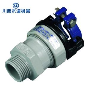 川西水道機器 SKカワニシ SKX-L-V50 塩ビ管用継手 SKXエルボV50 (1個