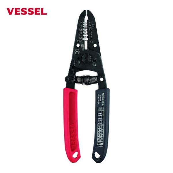 VESSEL ワイヤーストリッパーねじカッター付 No.3500E−3（単線・より線用） (1丁) ...