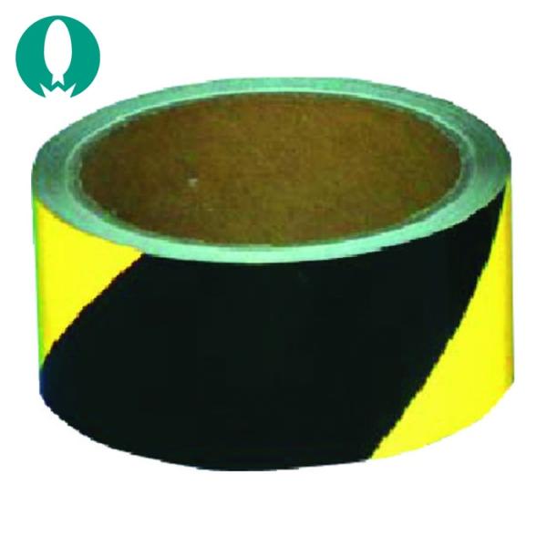 つくし工房 コンクリート用反射トラテープ45mm幅×10m 黄・黒 (1巻) 品番：TP-505