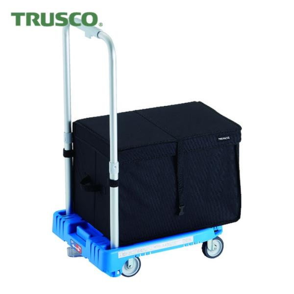 トラスコ TRUSCO 樹脂台車 カルティオミニ weego 省音車輪 ブルー ストッパー付 THブ...