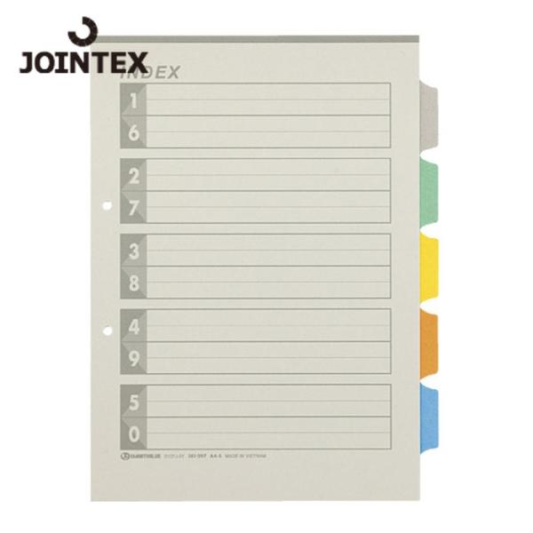ジョインテックス JTX 381297)再生インデックスA4S 5色5山10組 D137J-5Y (...