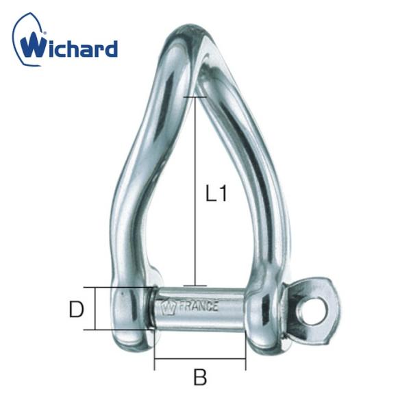 Wichard セルフロックツイストシャックル 1222 (1個) 品番：1222