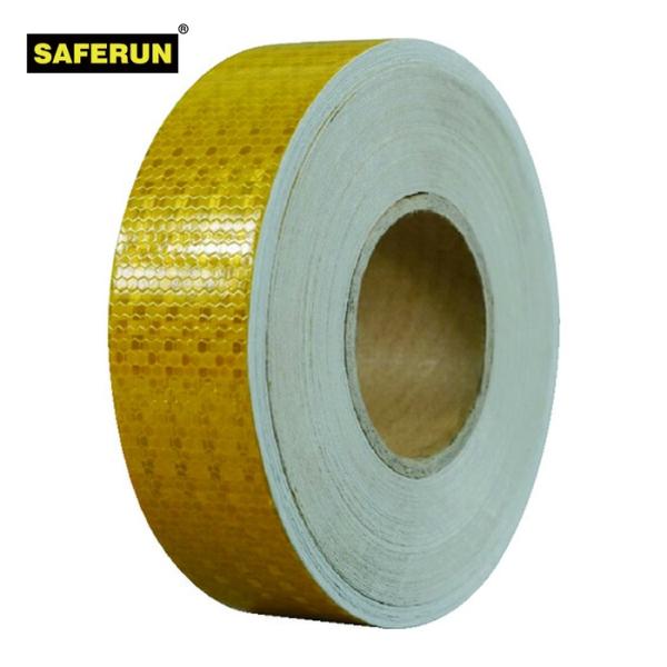 セーフラン 高輝度反射テープ 黄 幅50mm×50m (1巻) 品番：14353