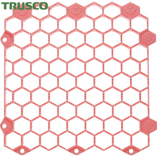 TRUSCO(トラスコ) 抗菌・防炎ジョイントスノコ 土足用 ピンク (1枚) TJDDS15-P