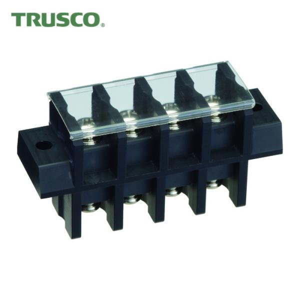 トラスコ TRUSCO 貫通端子台 600V 50A 2P カバー付き (1個) 品番：TOTB-3...