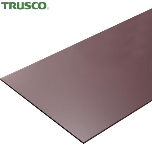 TRUSCO(トラスコ) ポリカーボネート平板1000mm 2000mm 厚み2mm ブラウンスモー...