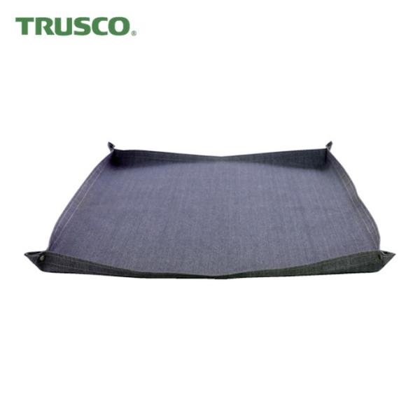 トラスコ TRUSCO スパッタシートベーシック両面 グレー 1号 920X920 四隅ドットボタン...