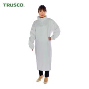 トラスコ TRUSCO 耐薬品性ハイネックスモック フリーサイズ (1着) CR-HSM