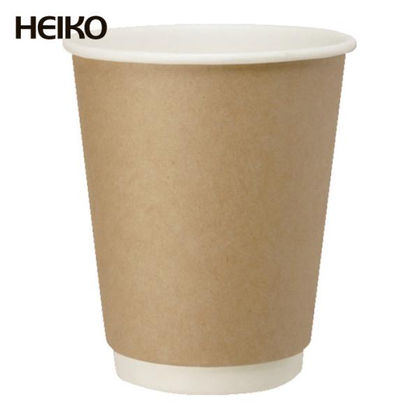 HEIKO 二重断熱カップ 8オンス 口径80mm クラフト 25 個入 (1袋) 4537003