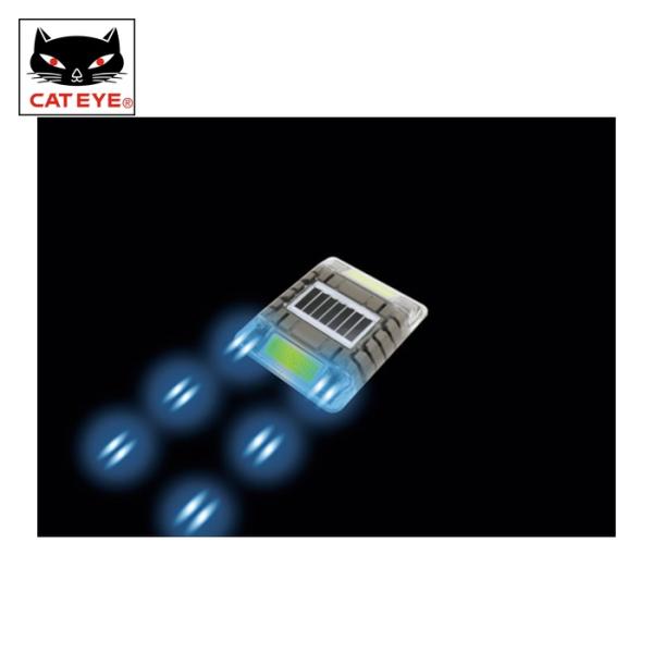 キャットアイ CATEYE ルミナスアイ・マイティC 長寿命型ソーラー式点滅 片面 青 (1個) L...