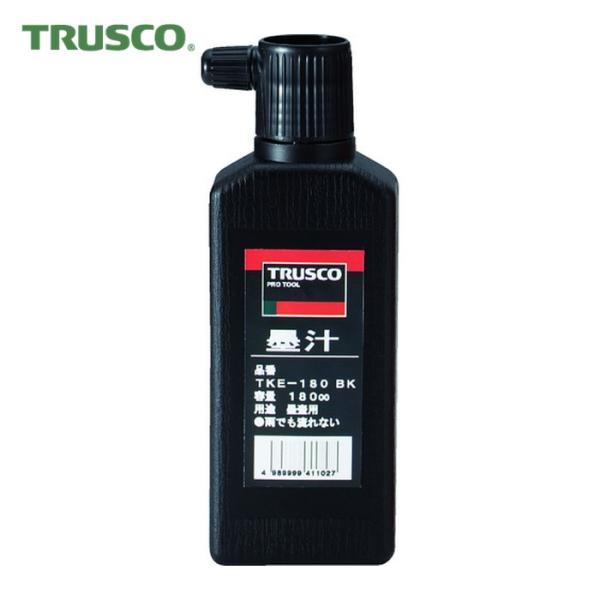 トラスコ TRUSCO 墨つぼ用 墨汁 180cc 黒 (1個) 品番：TKE-180 (BK)