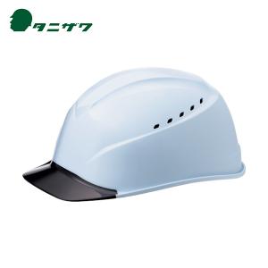 タニザワ エアライトS搭載ヘルメット(透明バイザータイプ・溝付・通気孔付) 透明バイザー：ブラック/帽体色：白(1個) 品番：1230-JZV-V7-W3-J