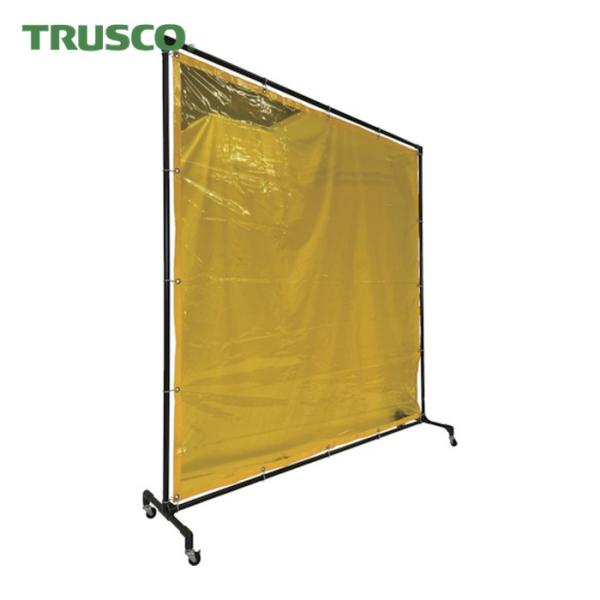 トラスコ TRUSCO 溶接遮光フェンス 2020型単体 黄 (1台) 品番：YFAY