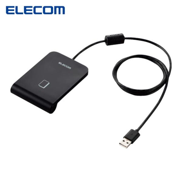 エレコム ELECOM ICカードリーダライタ 非接触式 ケーブル1m ブラック (1個) 品番：M...
