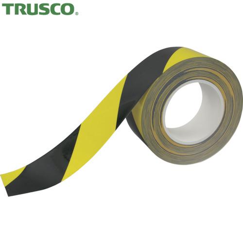 TRUSCO(トラスコ) 2インチ芯管 耐久ラインテープ50X20 黄/黒色 厚さ0.16mm (1...