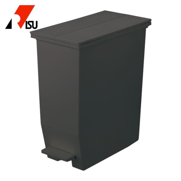 リス RISU H&amp;H棚下で使えるペダルダストボックス35L DGY (1個) GPRB048