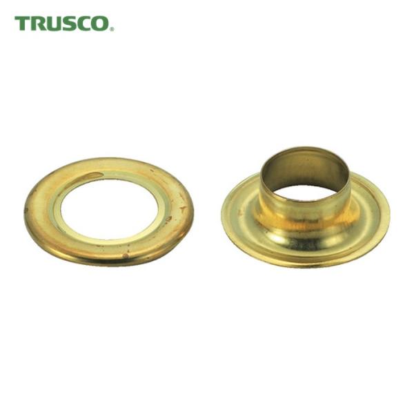 トラスコ TRUSCO 両面ハトメ 真鍮 12mm 20組入 （ブリスターパック入） (1Pk) 品...