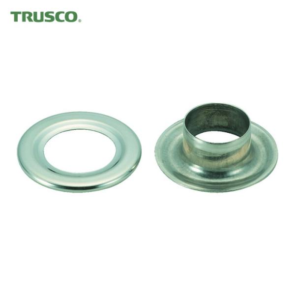 トラスコ TRUSCO 両面ハトメ ステンレス 15mm 10組入 （ブリスターパック入） (1Pk...