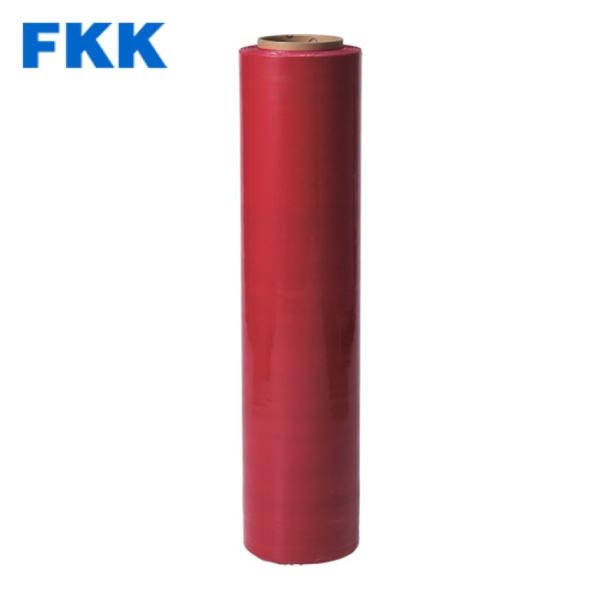 富士工業 FKK オーキッドカラーストレッチフィルム 赤 20μ 500mm×300m (6巻) 品...