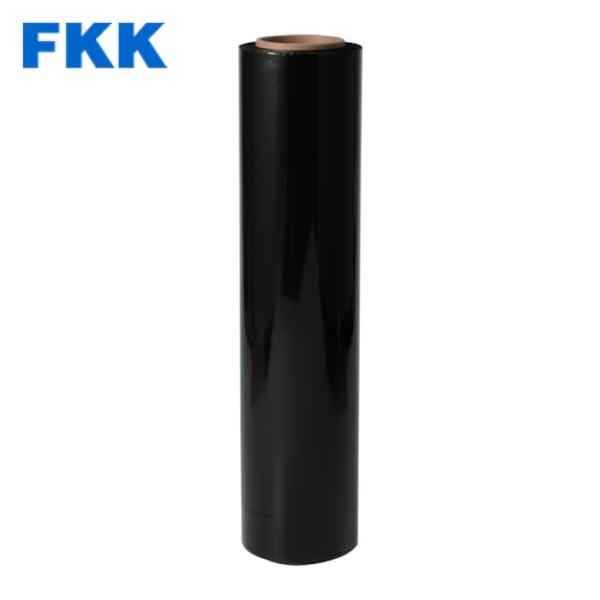 富士工業 FKK オーキッドカラーストレッチフィルム 黒 20μ 500mm×300m (6巻) 品...
