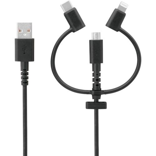オウルテック 3 in 1 Lightningアダプター&amp;USB Type-Cアダプター付き mic...