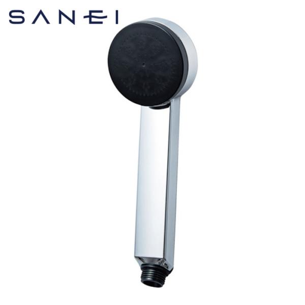 SANEI 三栄水栓 PS325-80XA-CD シャワーヘッド 節水約30% アダプター付 背面ブ...