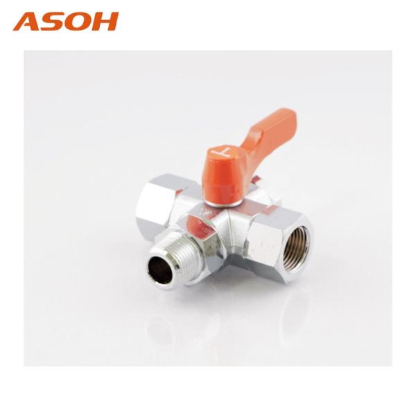 アソー ASOH BX-3222R-S1 外×内ネジ型(Tポート)(RoHS指令相当品) PT1/4...