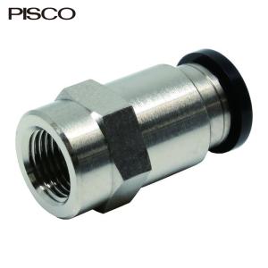 SUS316締付継手 メスストレート R1/4 ピスコ NSCF0640-02 (61-7635-70