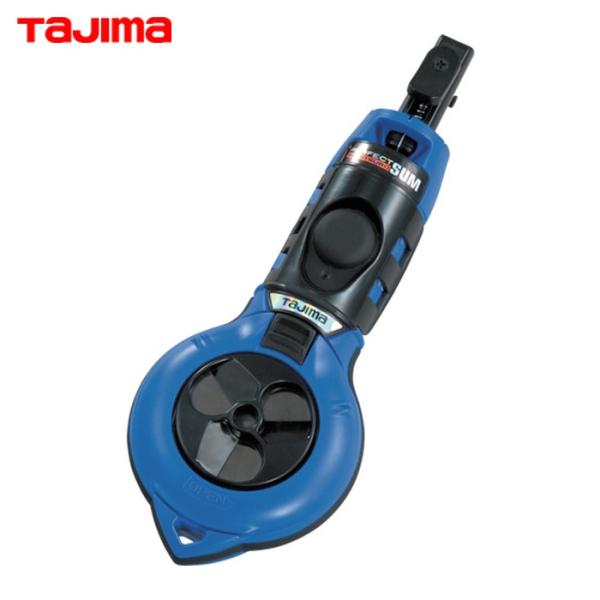 タジマ tajima 墨つぼ 建築用 大工道具 プロ仕様 パーフェクト墨つぼ 青 (1個) 品番：P...